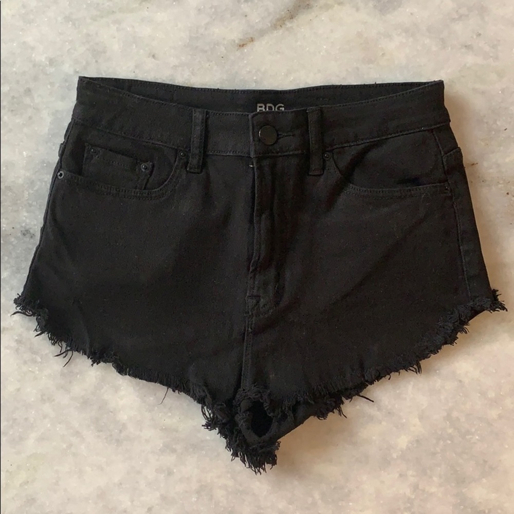 BDG Super High Rise Dolphin Denim Shorts